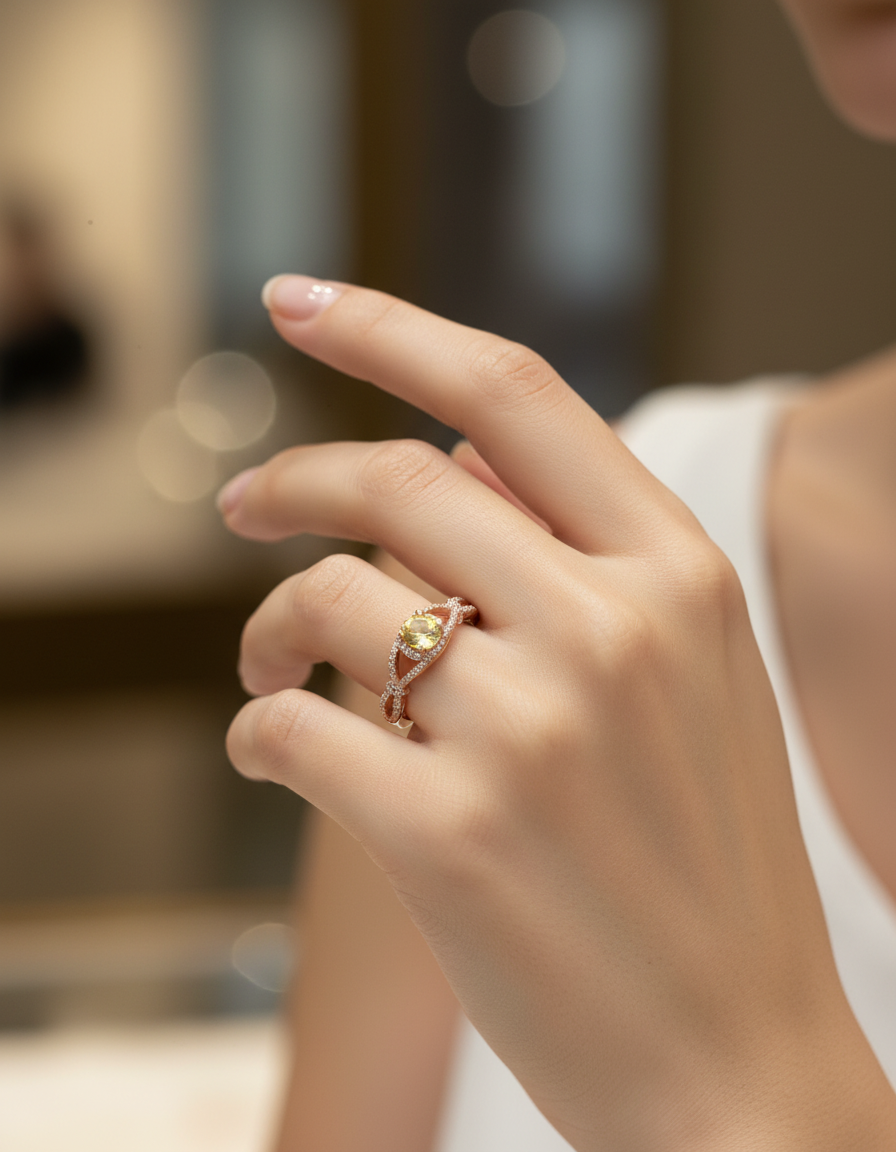 Gyary Golden Aura Ring