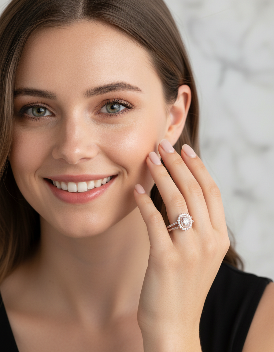 Gyary Celeste Halo Ring