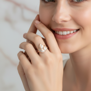 Gyary Serene Leaf Ring