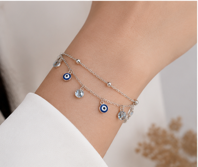 Gyary Nazar Crystal Bracelet