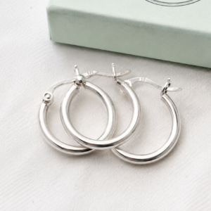 Gyary Classic Sterling Hoop Earrings