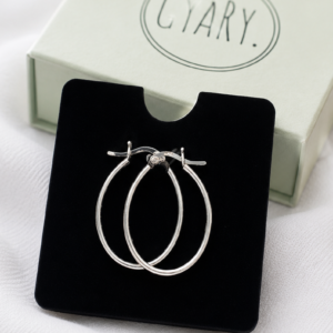 Gyary Infinity Oval Hoop Earrings