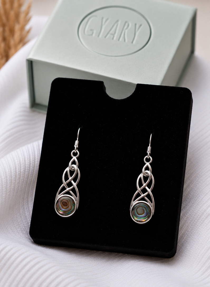 Gyary Celtic Aura Drop Earrings