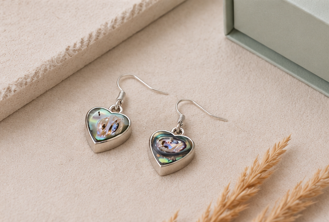 Gyary Aurora Heart Drop Earrings