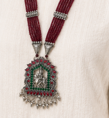 Gyary Krishna Heritage Pendant Necklace