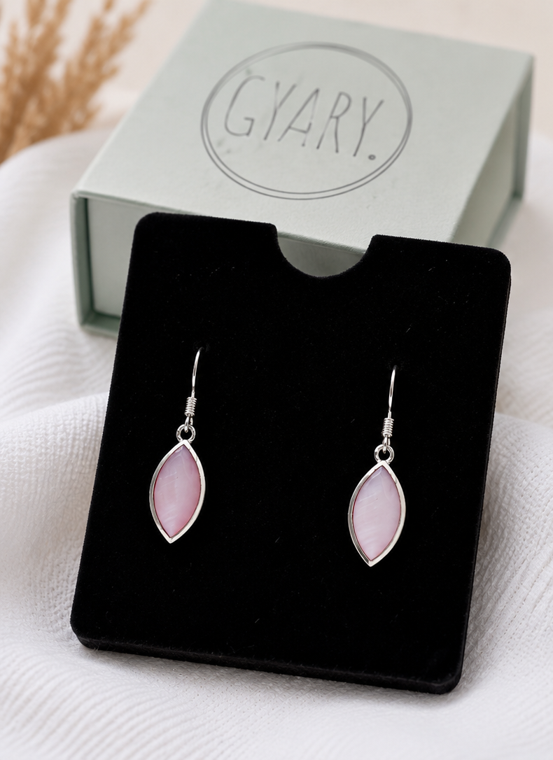 Gyary Blush Petal Drop Earrings