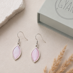 Gyary Blush Petal Drop Earrings