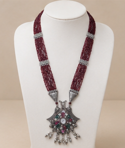 Gyary Royal Peacock Heritage Pendant Necklace