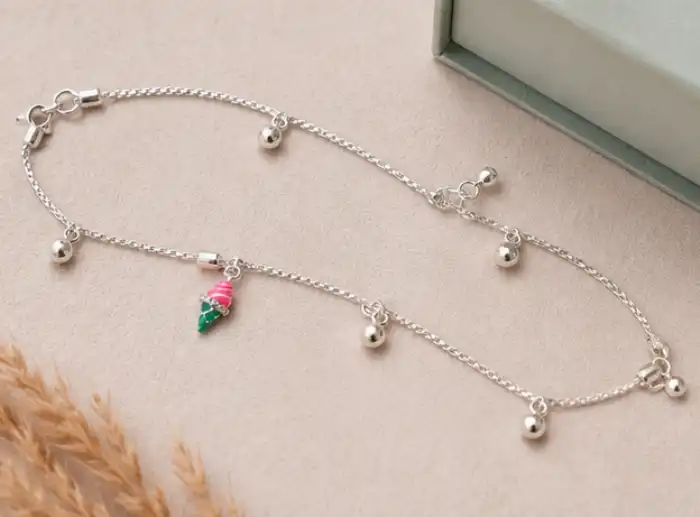 Gyary Ice Cream Charm Kids Anklet Pair