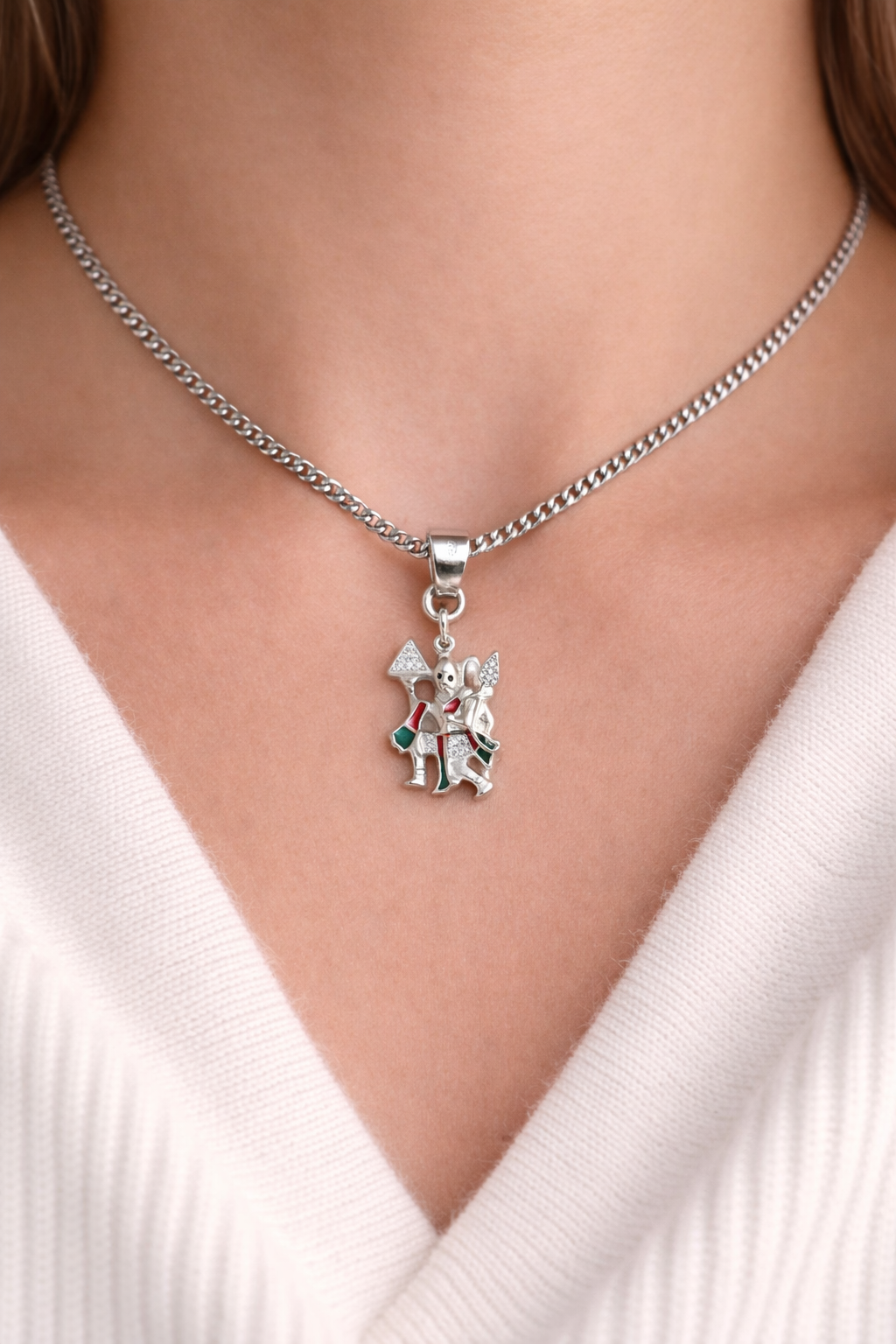Gyary Sterling Silver Lord Hanuman Pendant