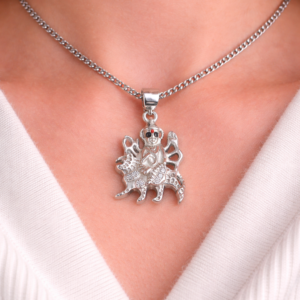 Gyary Sterling Silver Goddess Durga Pendant