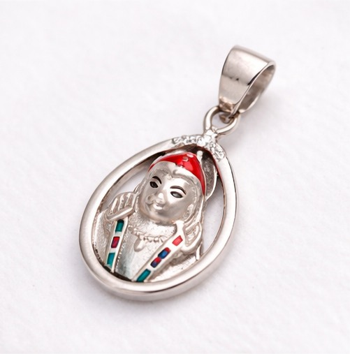 Gyary Sterling Silver Lord Hanuman Pendant