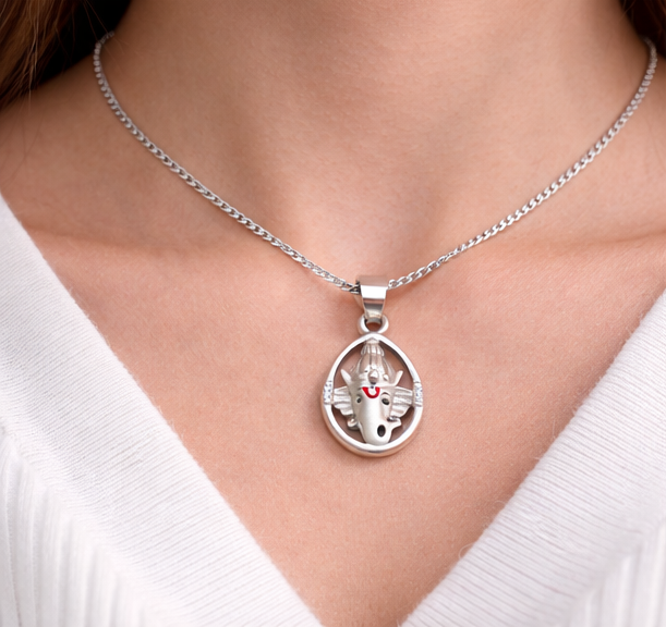Gyary Sterling Silver Lord Ganesha Pendant