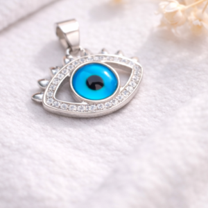 Gyary Sterling Silver Evil Eye Pendant
