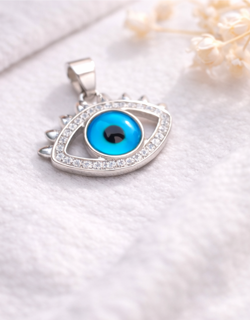 Gyary Sterling Silver Evil Eye Pendant