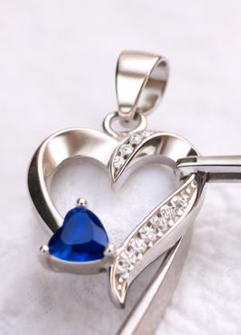 Gyary Open Heart Blue Stone Pendant