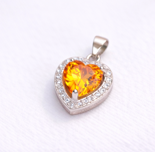 Gyary Yellow Heart Pendant