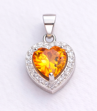 Gyary Yellow Heart Pendant