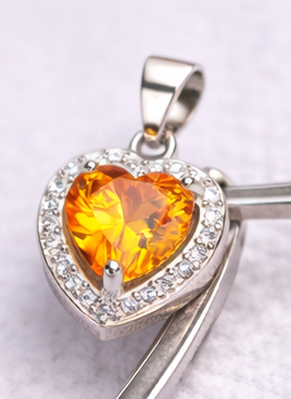 Gyary Yellow Heart Pendant