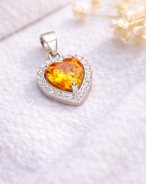 Gyary Yellow Heart Pendant