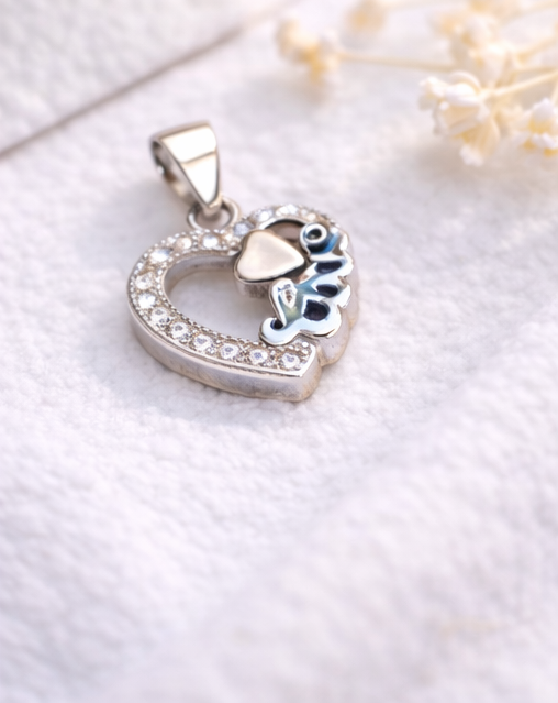 Gyary Mother & Baby Heart Pendant