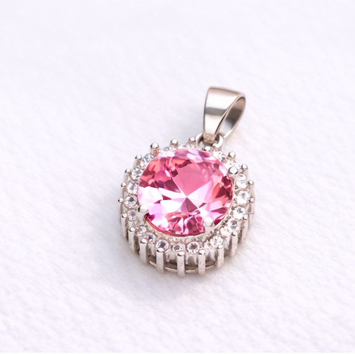 Gyary Pink Round Pendant