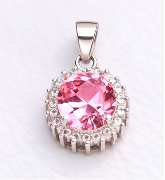 Gyary Pink Round Pendant