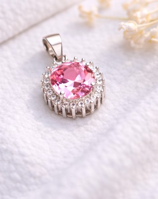 Gyary Pink Round Pendant