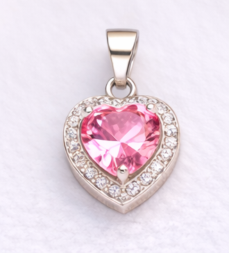 Gyary Pink Heart Pendant