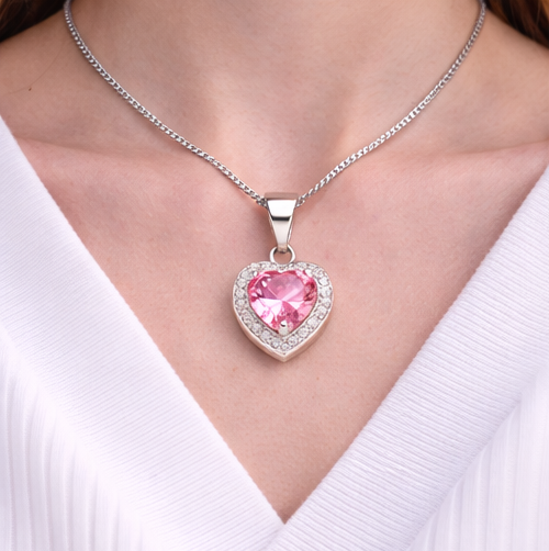 Gyary Pink Heart Pendant