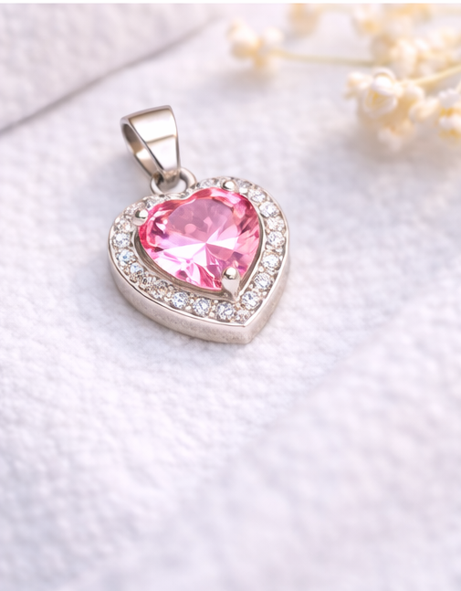 Gyary Pink Heart Pendant