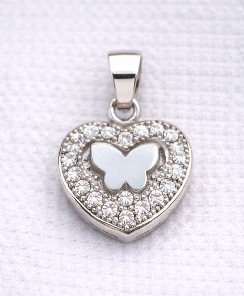 Gyary Heart Butterfly Pendant