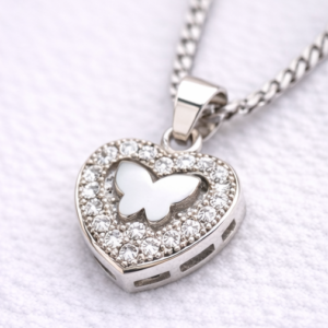 Gyary Heart Butterfly Pendant