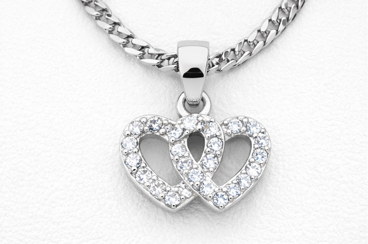 Gyary Double Heart Pendant