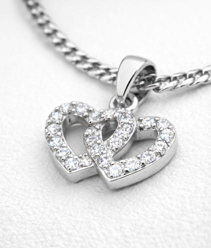 Gyary Double Heart Pendant
