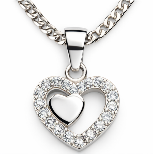 Gyary Double Heart Pendant