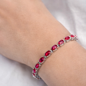 Gyary sterling silver tennis bracelet
