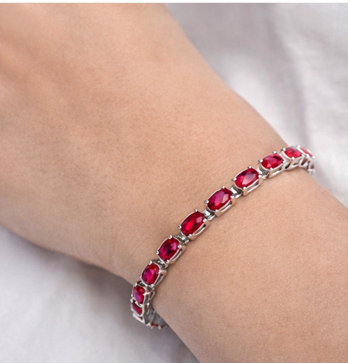 Gyary sterling silver tennis bracelet