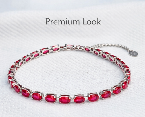 Gyary sterling silver tennis bracelet