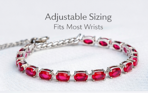 Gyary sterling silver tennis bracelet