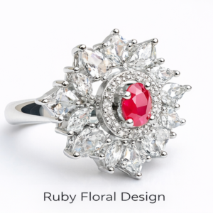 Gyary Scarlet Crown Ring