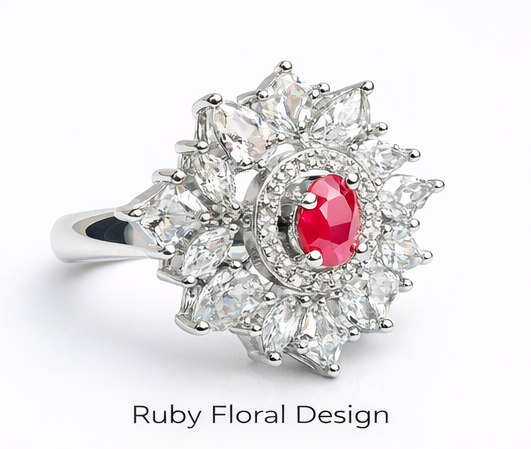 Gyary Scarlet Crown Ring