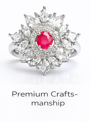 Gyary Scarlet Crown Ring