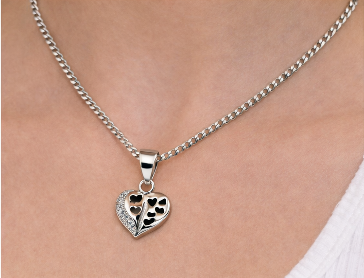 Gyary Butterfly Heart Pendant