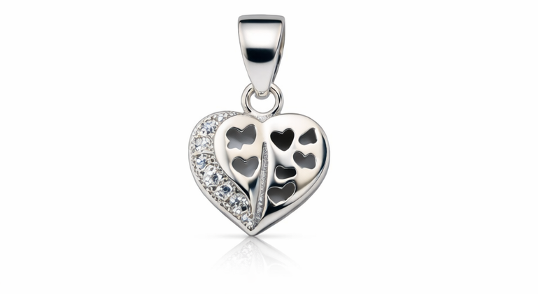 Gyary Butterfly Heart Pendant