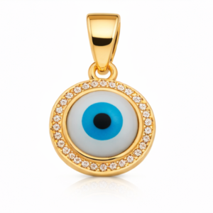 Gyary Gold Evil Eye Pendant