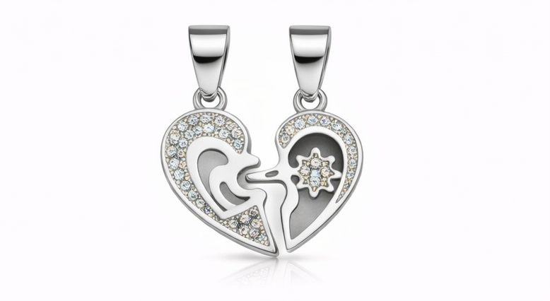 Gyary Mother & Child Heart Pendant