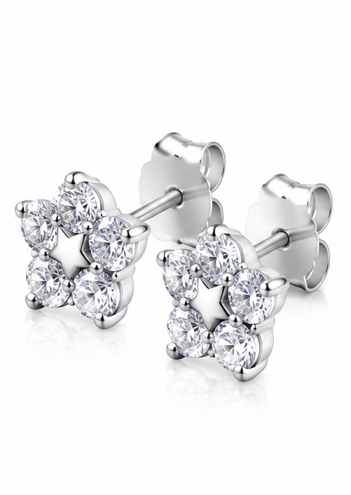 Gyary Celestial Sparkle Star Stud Earrings