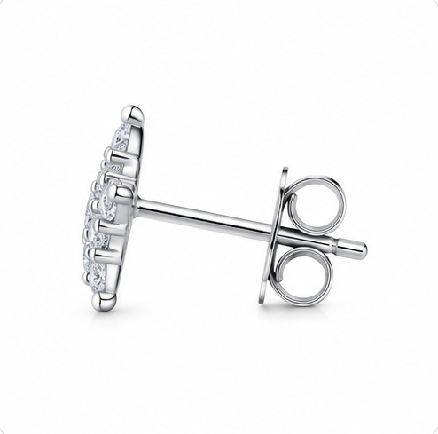 Gyary Twinkle Star Crystal Stud Earrings