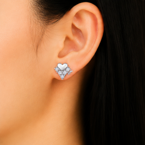 Gyary Sweetheart Sparkle Stud Earrings